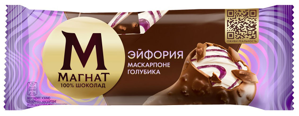 Мороженое Магнат Эйфория маскарпоне, голубика 70г