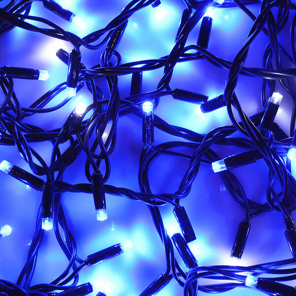 By гирлянда эл. вьюн уличн, 10м, 100led*синий 