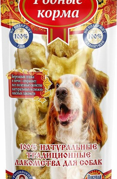 Лакомство для собак Родные корма хрустики говяжьи, 80 г