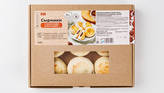 Сырники с молочным шоколадом, зам.(Продукт замороженный)