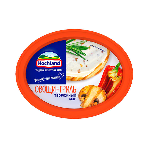 Сыр творожный Hochland Овощи-гриль 60%, 140 г