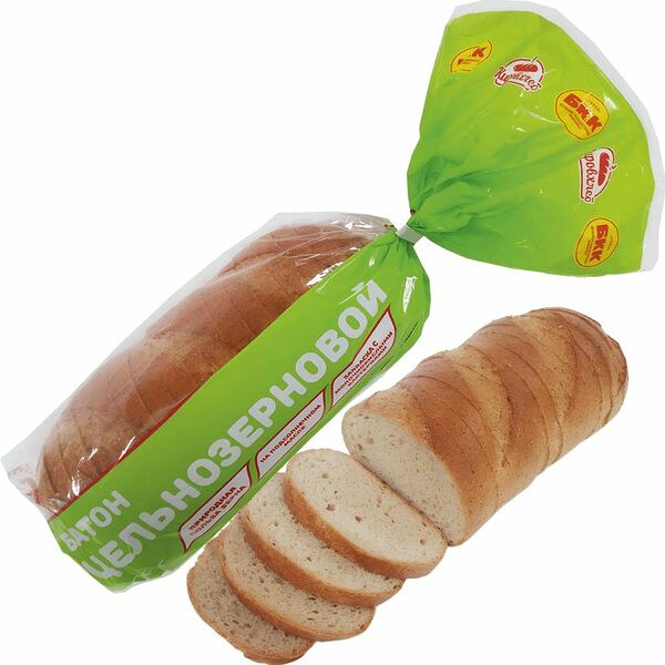 Батон Кировхлеб Цельнозерновой нарезка 300г