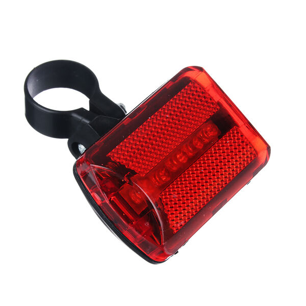 Silapro фонарь велосипедный задний 7 режимов, 5led, 2xаа, 6х4.5х3см, пластик