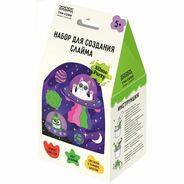 Набор для создания слайма ТРИ СОВЫ Slime party 