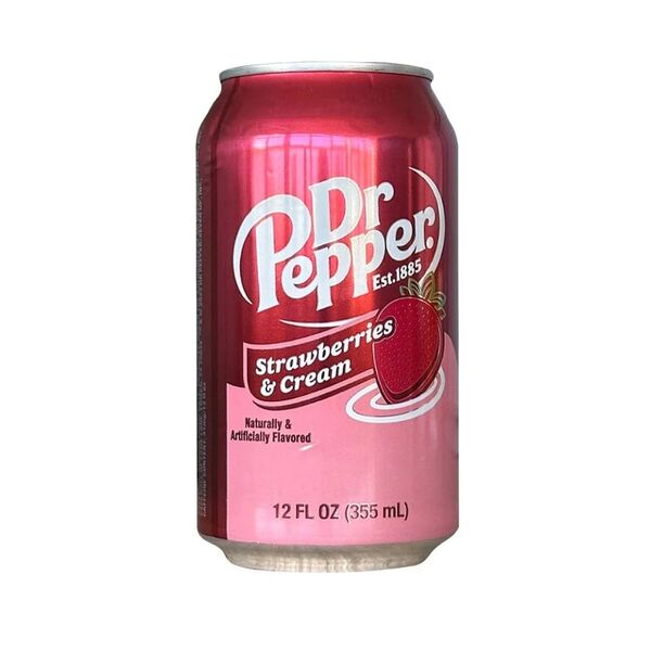 Напиток газированнный Dr. Pepper Strawberries&Cream клубника со сливками