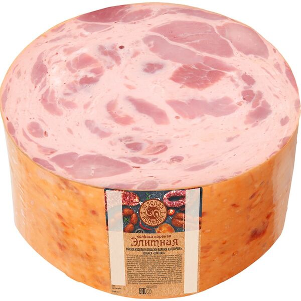Колбаса вареная Мясная История Элитная категория Б, весовая