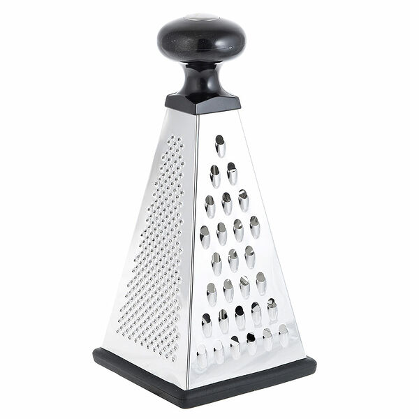 Satoshi терка 4-х сторонняя, 22см, нерж.сталь, круглая ручка