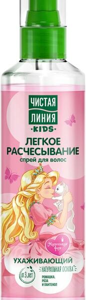 Спрей для волос Чистая Линия Легкое расчесывание с ромашкой розой и пантенолом 160мл