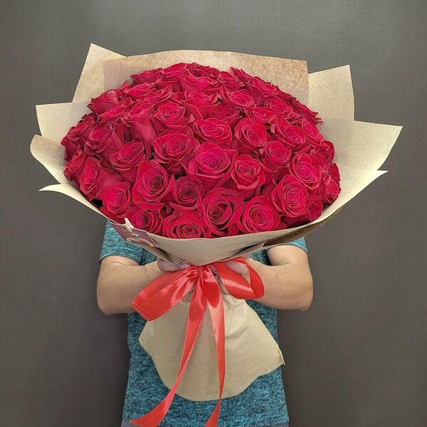 Букет из 51 красной розы 