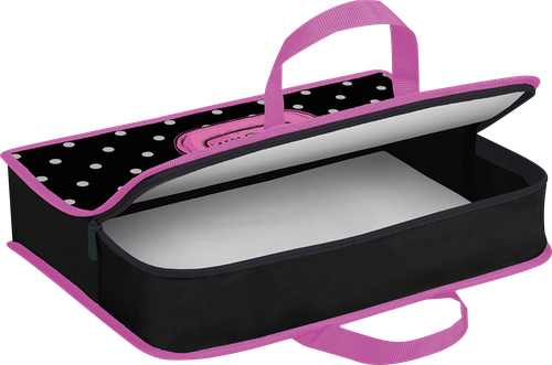 

Папка Berlingo А4, с ручками, 1 отделение, 34х24,5х7,5 см, пластик, на молнии, Арт. PTA47551/1