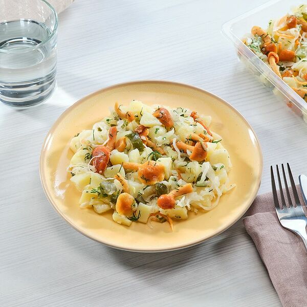 Салат Пятерочка Кафе Лесной с грибами