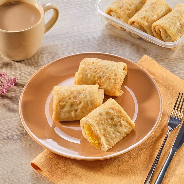 Блины Пятерочка Кафе фаршированные с яблоком и корицей 240г