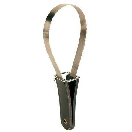 Скребница Trixie 25.5х8.5 см с кожаной ручкой