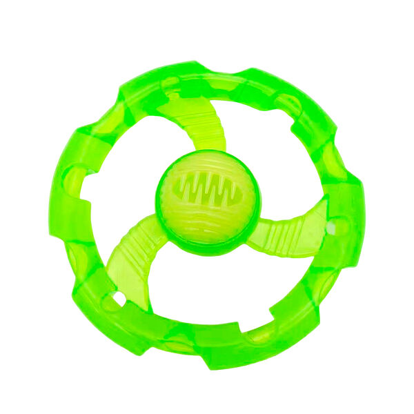 HOMEPET Игрушка для собак из TPR Диск с пищалкой и отверстием для лакомства Ф 17 см