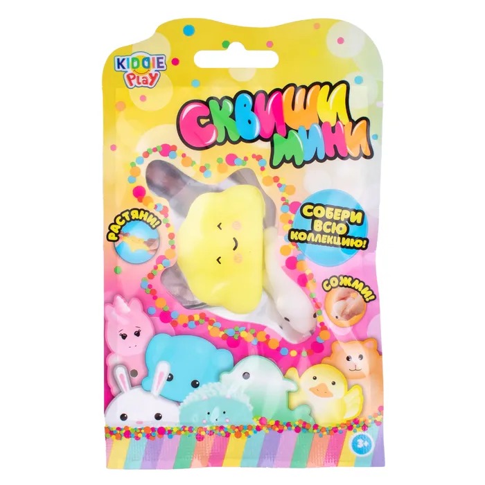 

Игрушка KIDDIEPLAY Сквиши-мини, цвет в ассортименте, 2шт в упаковке