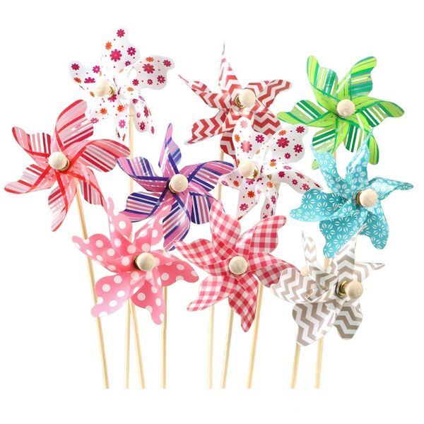 Набор штекеров Ветерок, 4х7 см, длина 25 см, 10 шт, в ассортименте