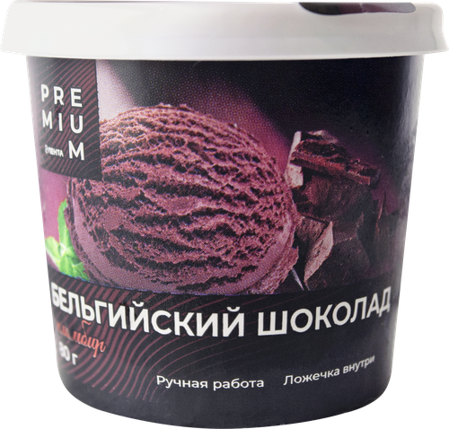 

Мороженое Лента Premium Бельгийский шоколад, пломбир 12%, без змж, 80 г