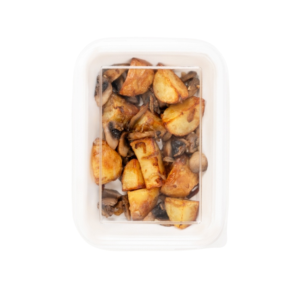 

Картофель запечённый с грибами порция 200 г, Россия