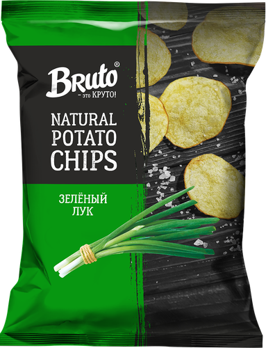 

Чипсы картофельные Bruto со вкусом зеленого лука 120 г