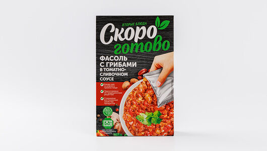 Фасоль с грибами в томатно-сливочном соусе Скоро готово