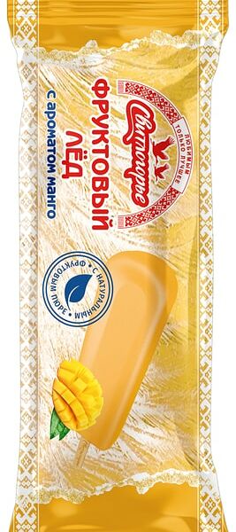 Мороженое Свитлогорье Фруктовый лед с ароматом манго 100г