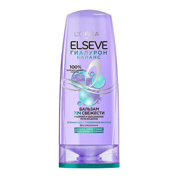 Бальзам для волос Loreal Elseve Гиалурон Баланс увлажняющий, 400 мл