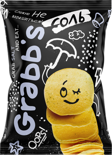 Чипсы Grabbs с солью 100 г