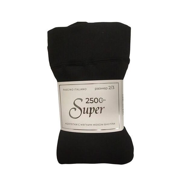 Колготки женские с мехом Super С Мехом Nero 3 размер