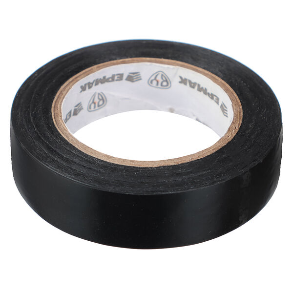 Изолента Ермак пвх в/с черная 15+-2 мм 10 м толщина 0.15 мм