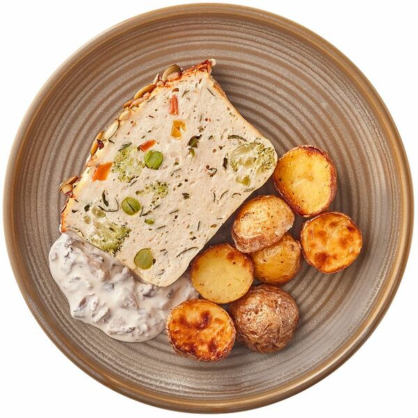 Террин из курицы Шеф Перекрёсток в грибном соусе с мини-картофелем и розмарином, 300г