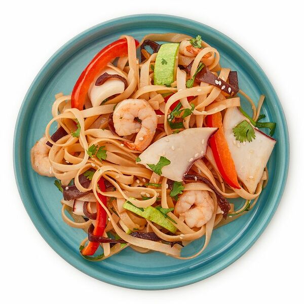 Рисовая лапша с морепродуктами Шеф Перекрёсток, 240г