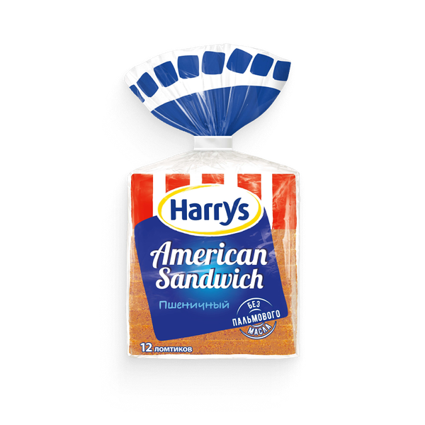 Хлеб Harrys American sandwich пшеничный 470 г