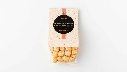 Маршмеллоу Вкусвилл в йогуртовой глазури с клубникой