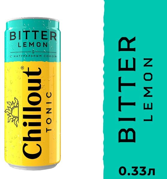 Напиток Chillout Tonic Bitter lemon 330мл