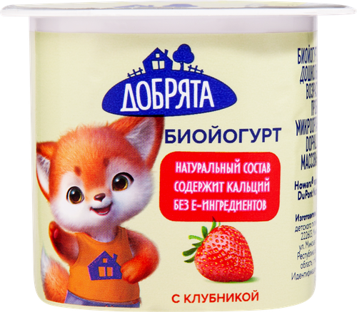

Биойогурт Добрята клубника 2.9% без змж 100 г