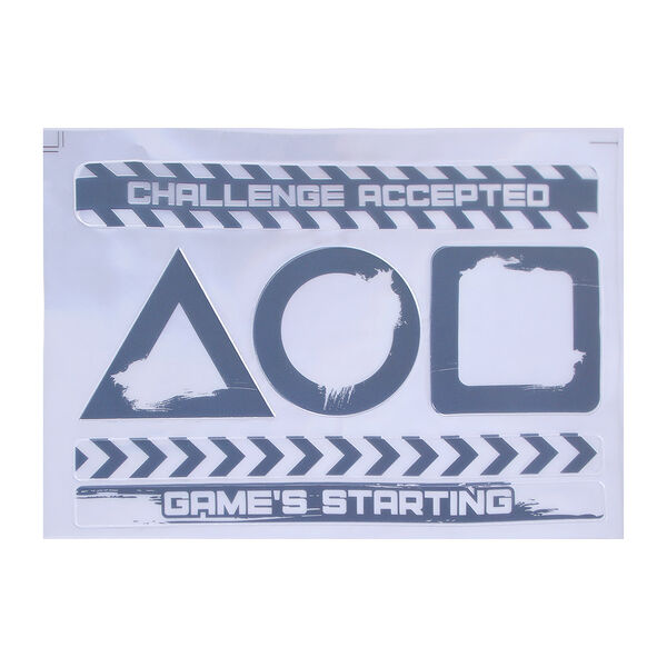 Silapro наклейки светоотражающие 6шт (d5см; h16см) 18х13см, пвх