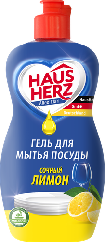 

Средство для мытья посуды Haus Herz Сочный лимон 450 мл