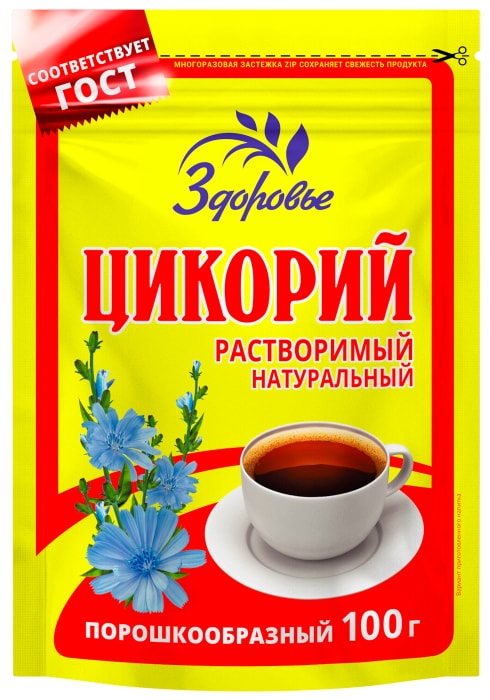 

Цикорий Здоровье растворимый порошкообразный 100 г