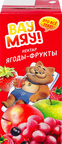 

Нектар детский Вау Мяу! из смеси ягод и фруктов 0.2 л