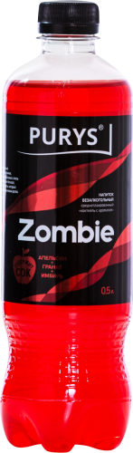 

Напиток Purys Zombie Апельсин, гранат, имбирь среднегазированный 0.5 л