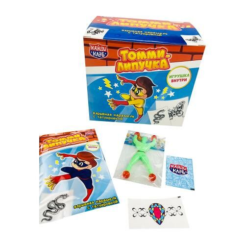 Взрывная карамель Канди Клаб с тату Томми-липучка 1 шт 1 г