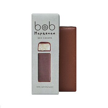 Шоколадно-ореховый батончик Bob Марципан (без сахара)