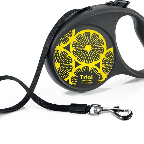Triol поводок-рулетка Flexi Joy Lemon 5м лента L