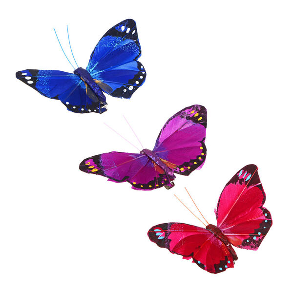 Inbloom бабочка декоративная садовая на прищепке 8см в ассортименте