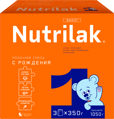 Смесь молочная сухая Nutrilak 1 адаптированная