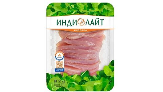 Слайсы из филе грудки индейки Индилайт охлажденные 300 г