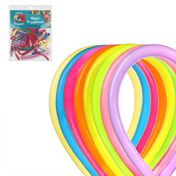 Капитан весельчак шары воздушные для моделирования 25шт 