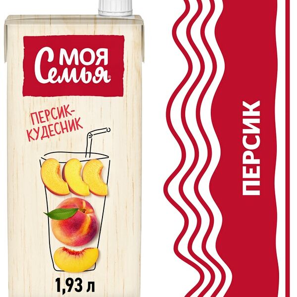 Напиток Моя Семья Персик-кудесник 1.93л