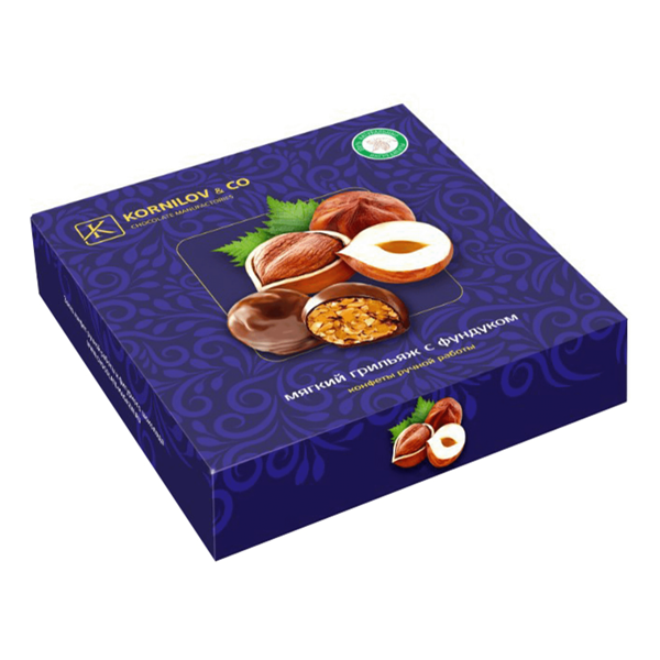 Конфеты Kornilov And Co Мягкий грильяж с фундуком