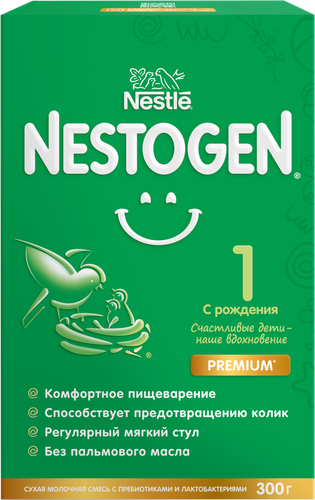

Смесь сухая Nestogen 1 молочная с рождения 300 г